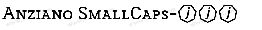 Anziano SmallCaps字体转换